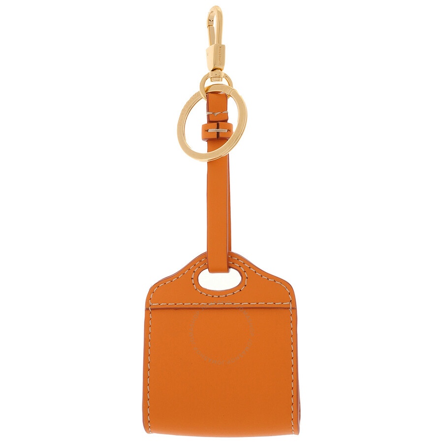 Burberry Leather Pocket Bag Charm In Orange - 3