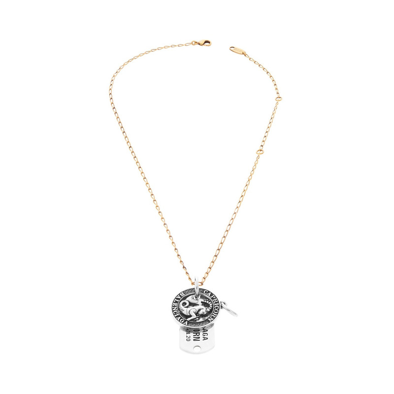 BALENCIAGA Horoscope Capricorn Necklace in Gold/silver outlook
