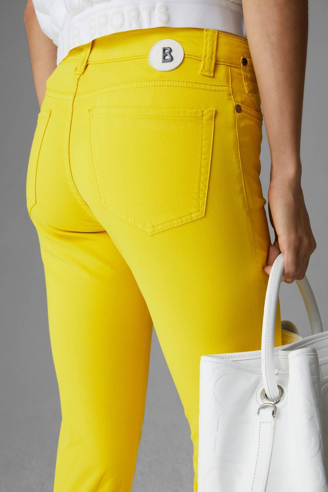 JULIE 7/8 PANTS IN YELLOW - 5