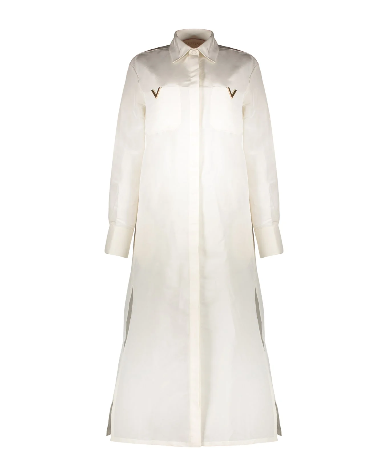 Long Elegant White Dress For Special Occasions - 1