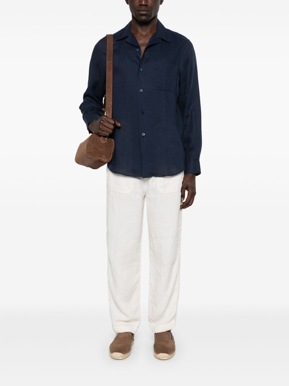 camp-collar chest-pocket shirt - 2