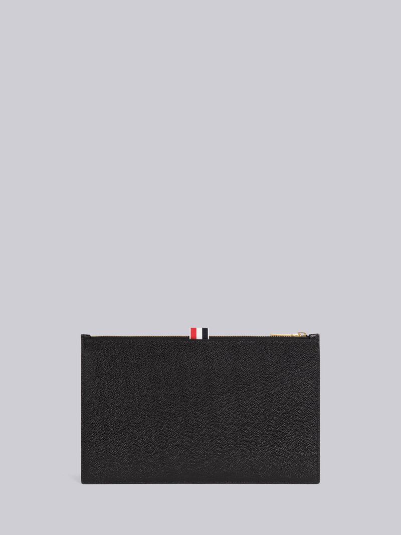 Pebble Grain Leather Lock Small Document Holder 3