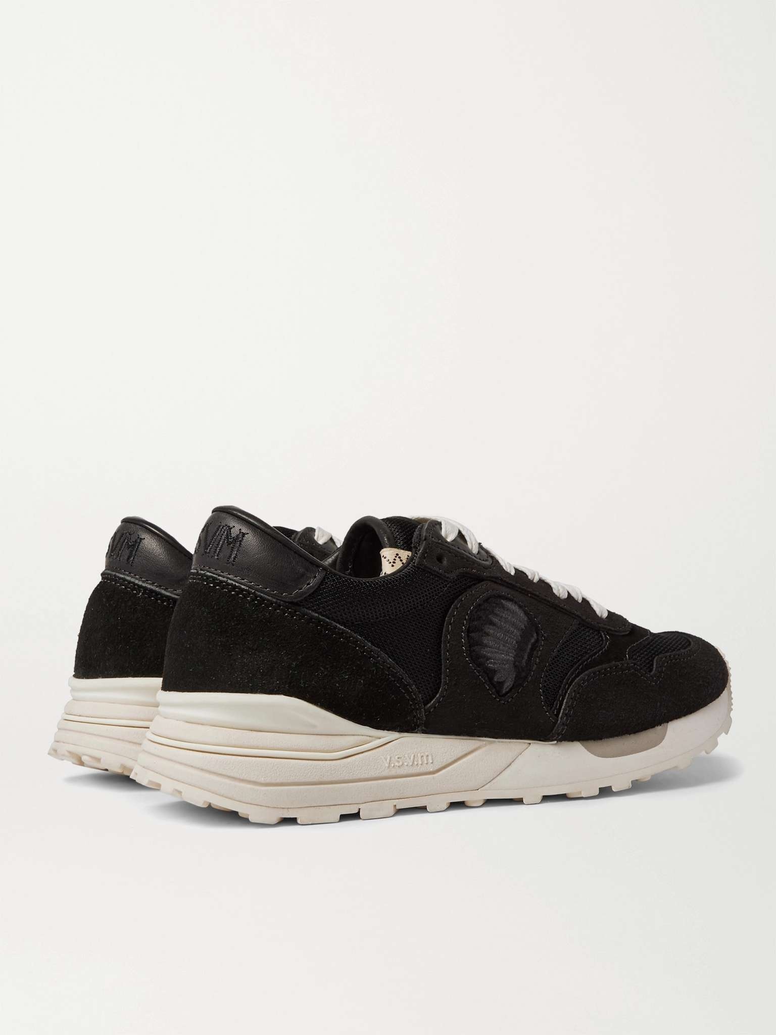 Roland Leather-Trimmed Suede and Mesh Sneakers - 5