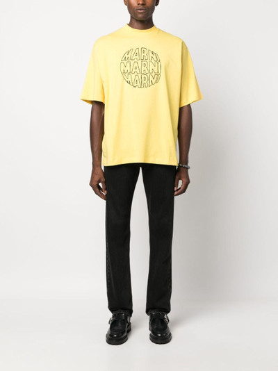 Marni logo-print cotton T-Shirt outlook