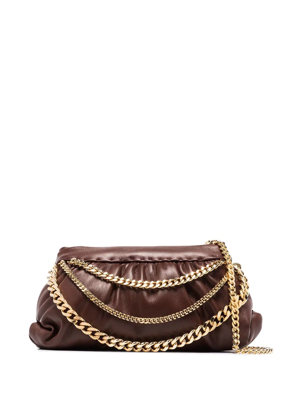 Glam chain-embellished shoulder bag - 1