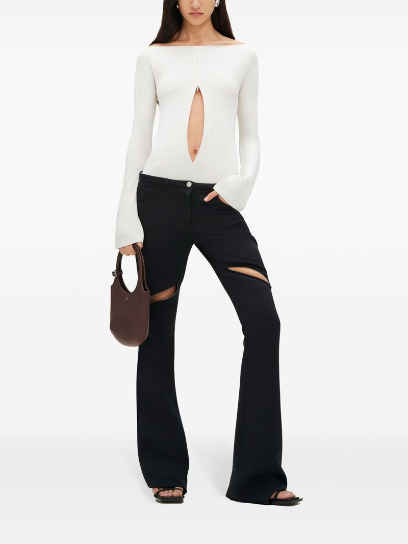 courrèges off-shoulder zipped bodysuit outlook