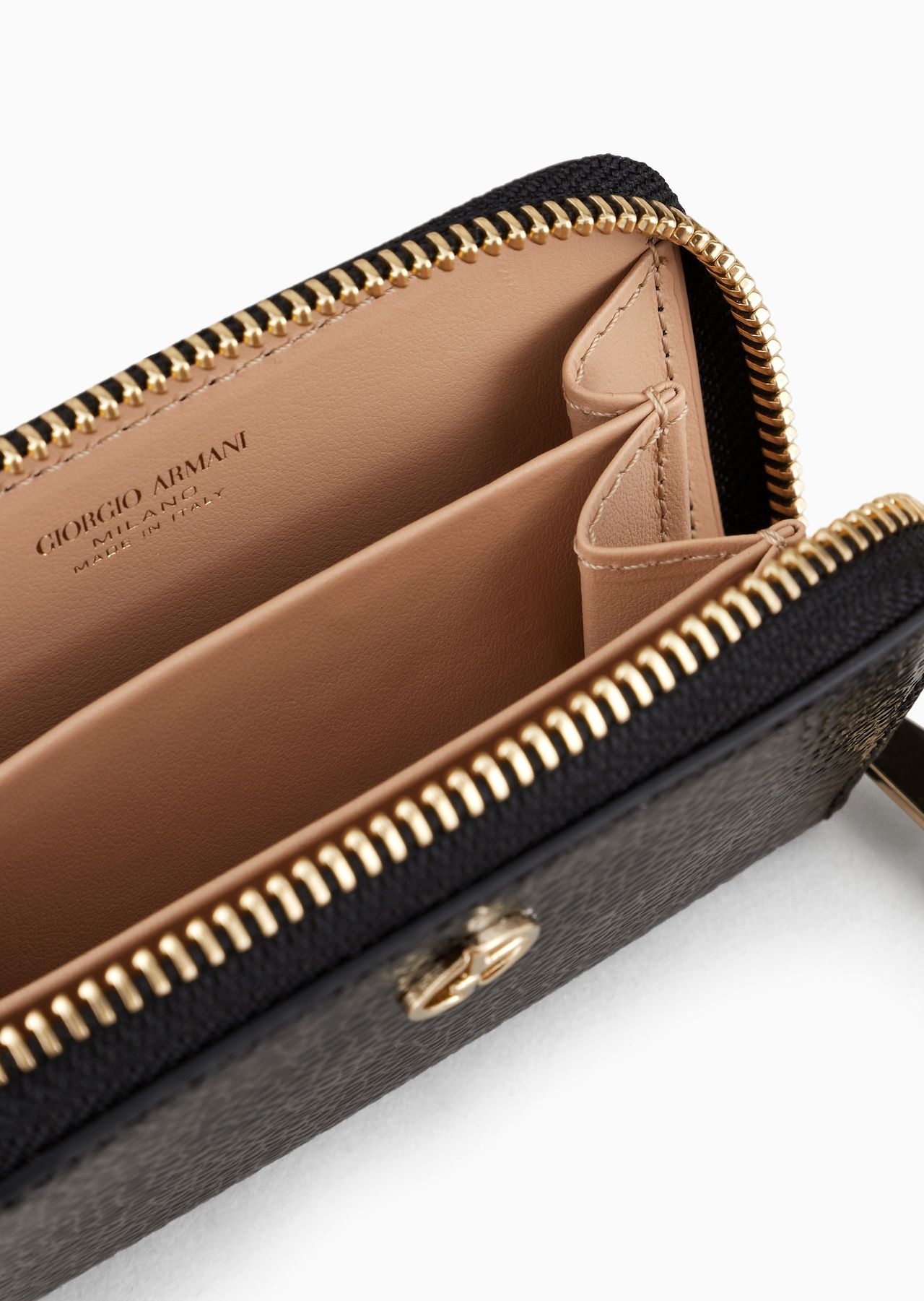La Prima card holder in pebbled patent leather - 3
