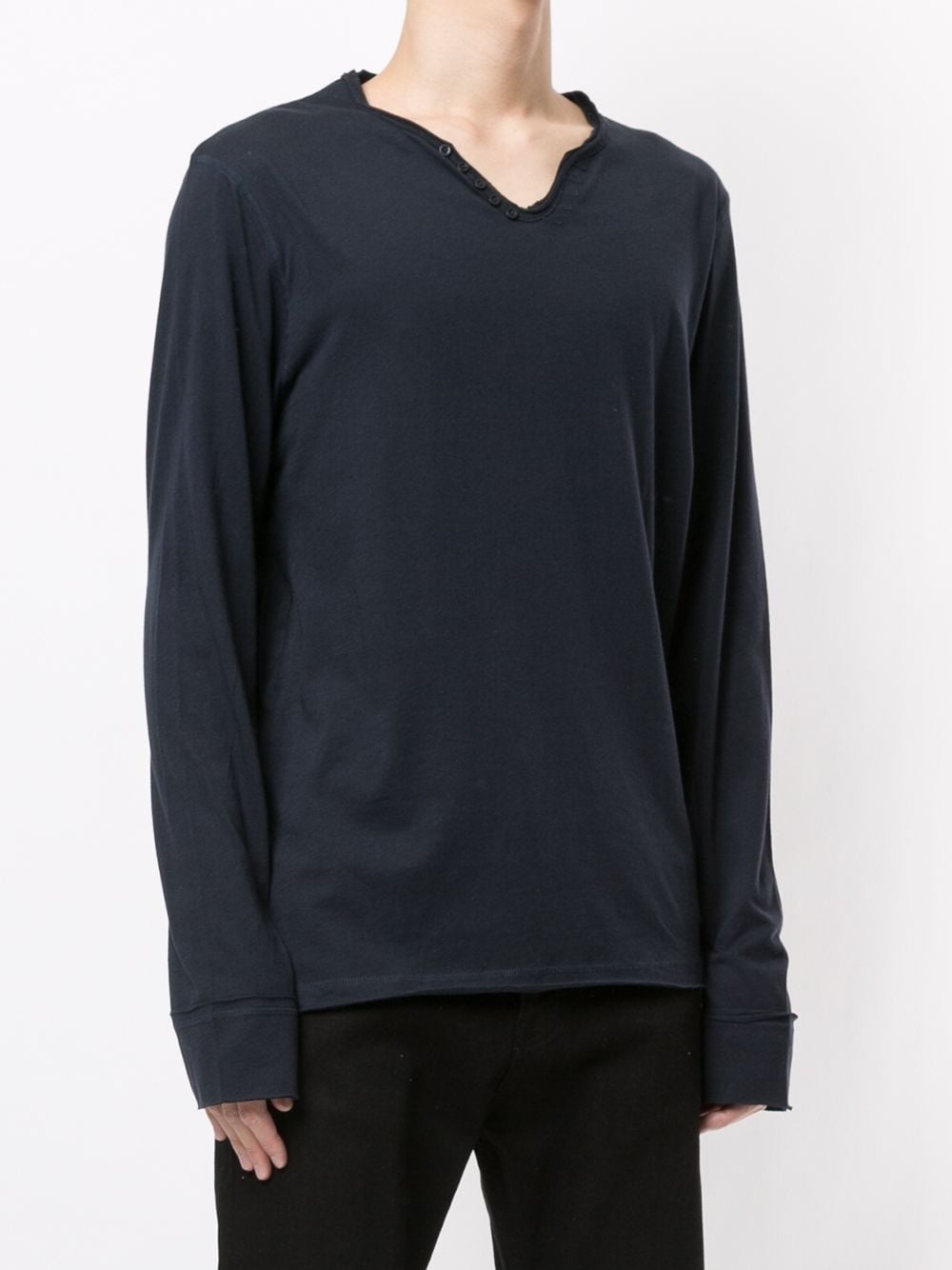 v-neck long-sleeve T-shirt - 3