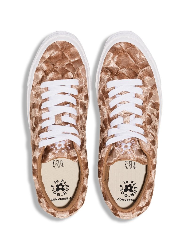 x Golf Le Fleur Ox "Quilted Velvet/Brown Sugar" sneakers - 4