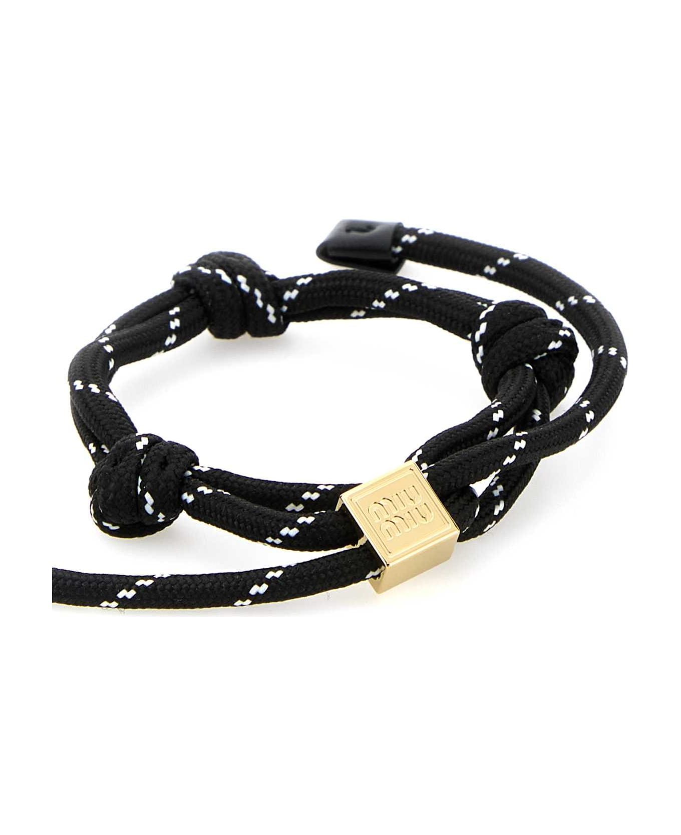 Black Fabric Bracelet - 2