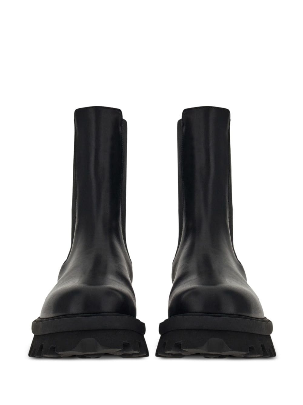chunky chelsea leather boots - 4