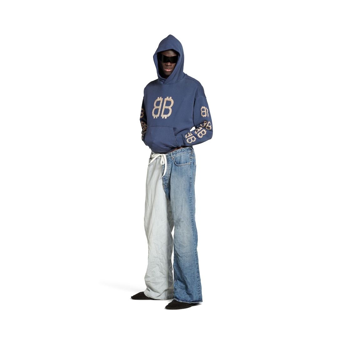 Crypto Hoodie Medium Fit in Blue - 2