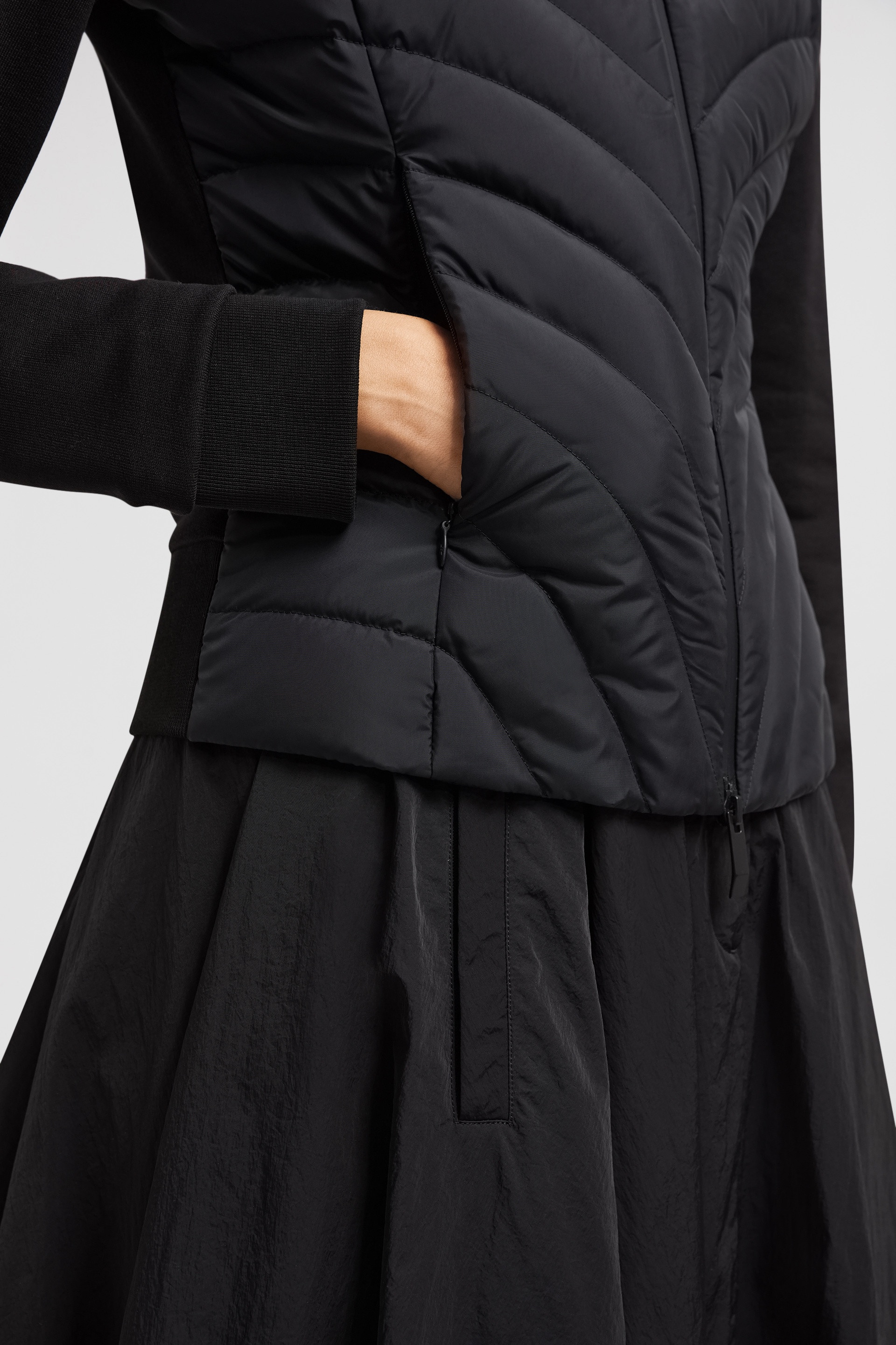 Padded Diagonal-Quilted Cotton Zip-Up Hoodie - 6