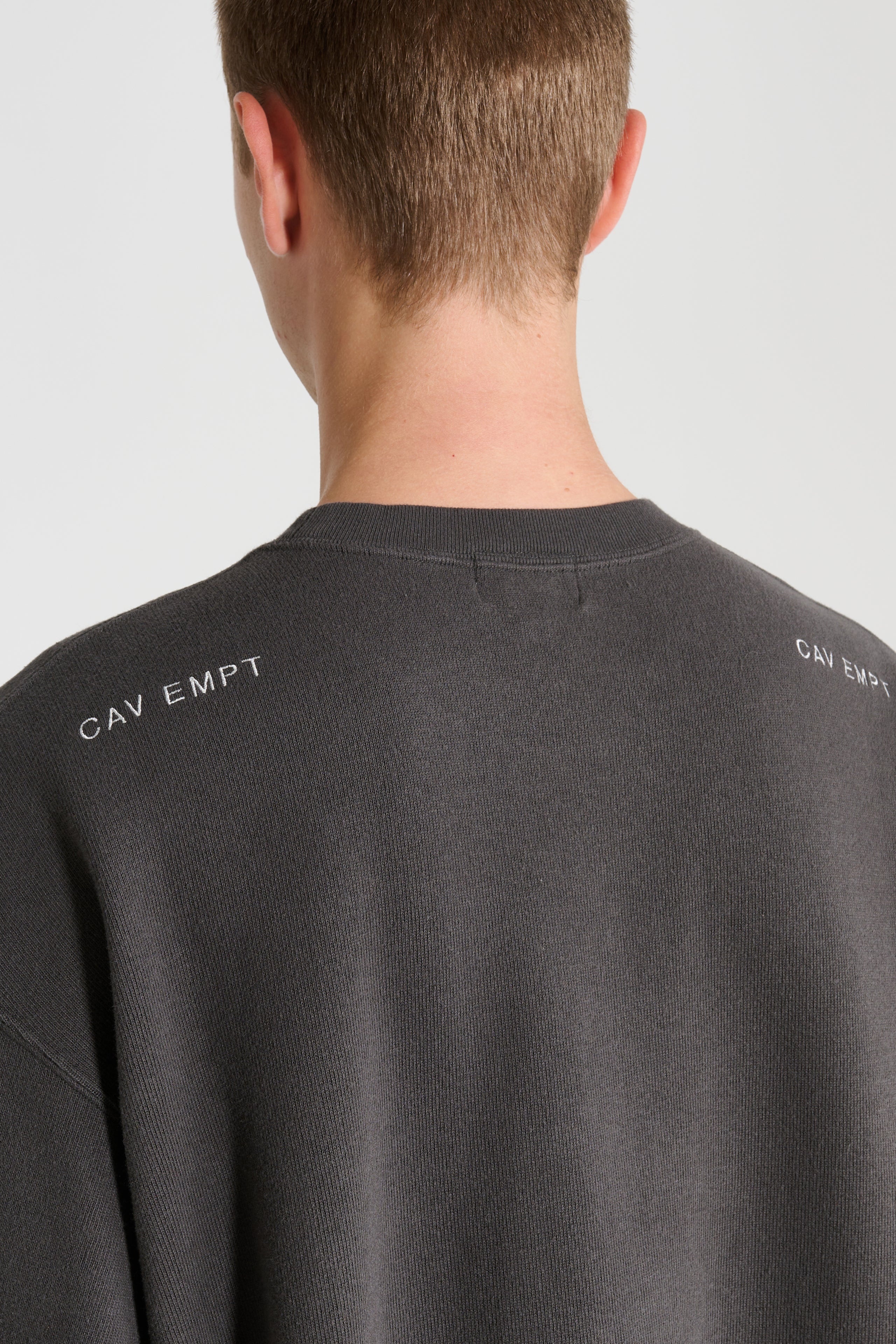 CAV EMPT SIDE SEAM DBL KNIT T CHARCOAL - 6