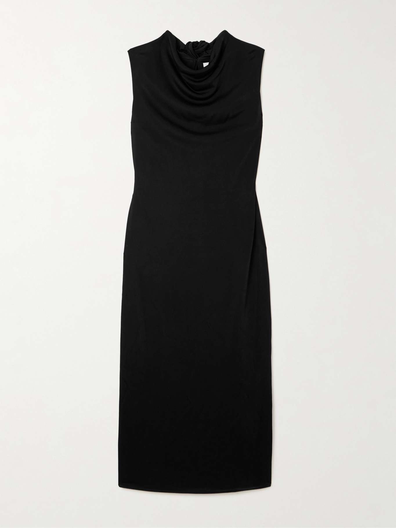 Draped satin-jersey maxi dress - 1