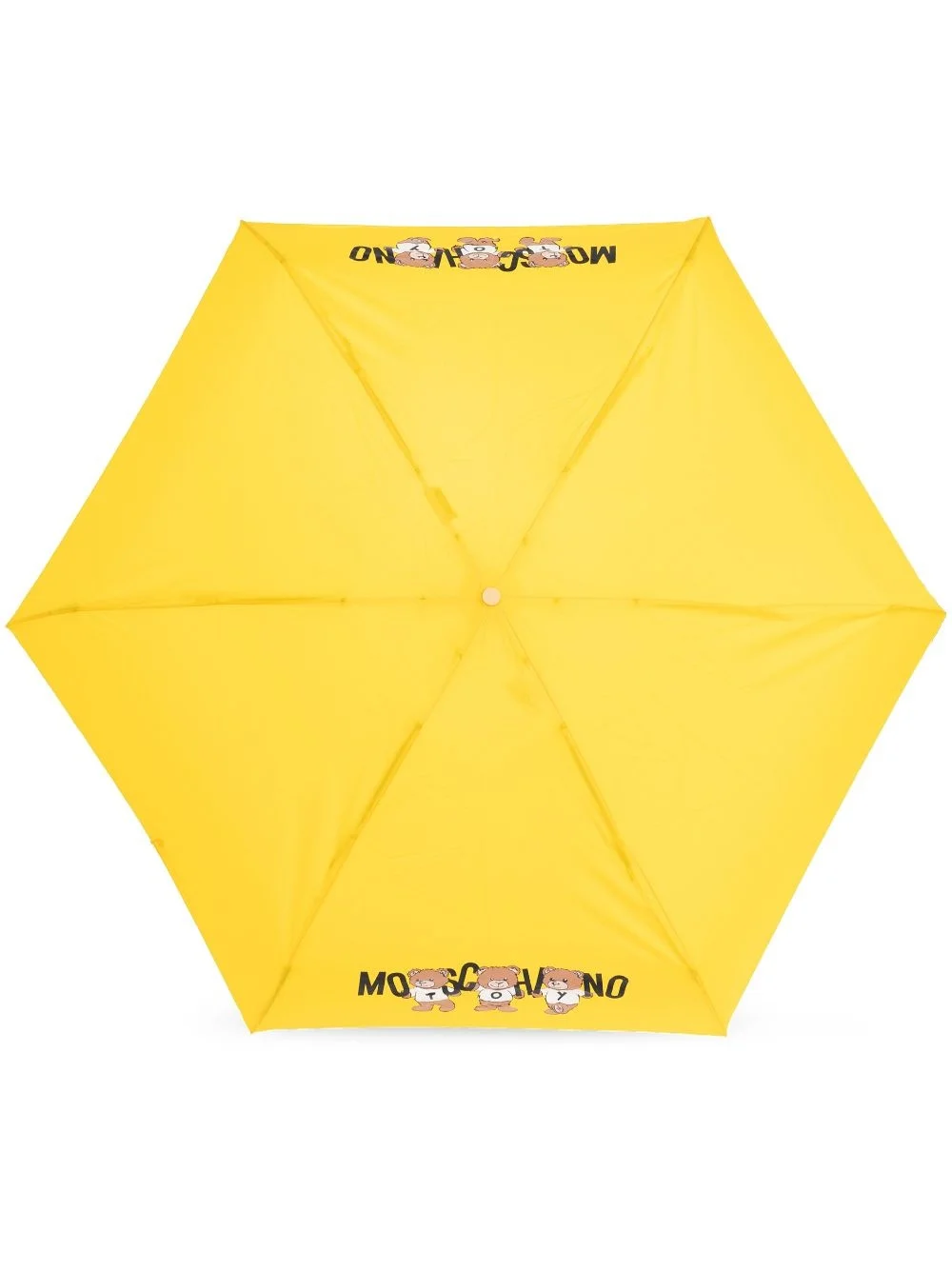 teddy bear-logo print compact umbrella - 1