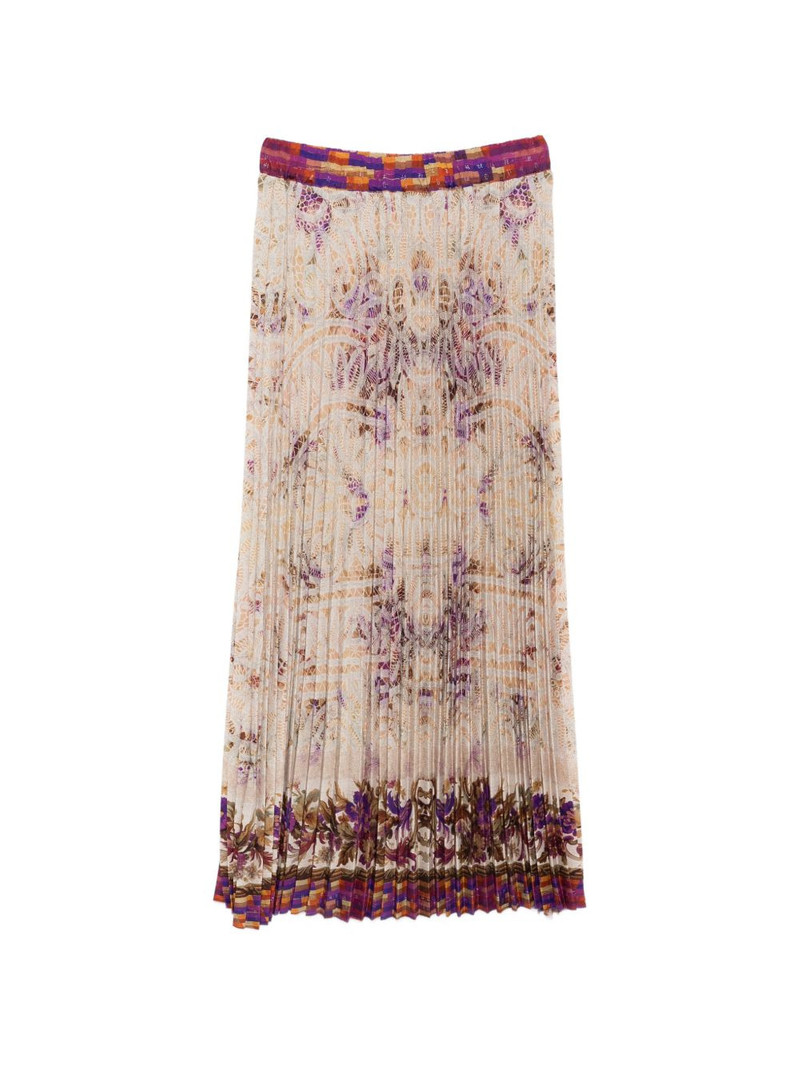 Ceto pleated floral skirt 1