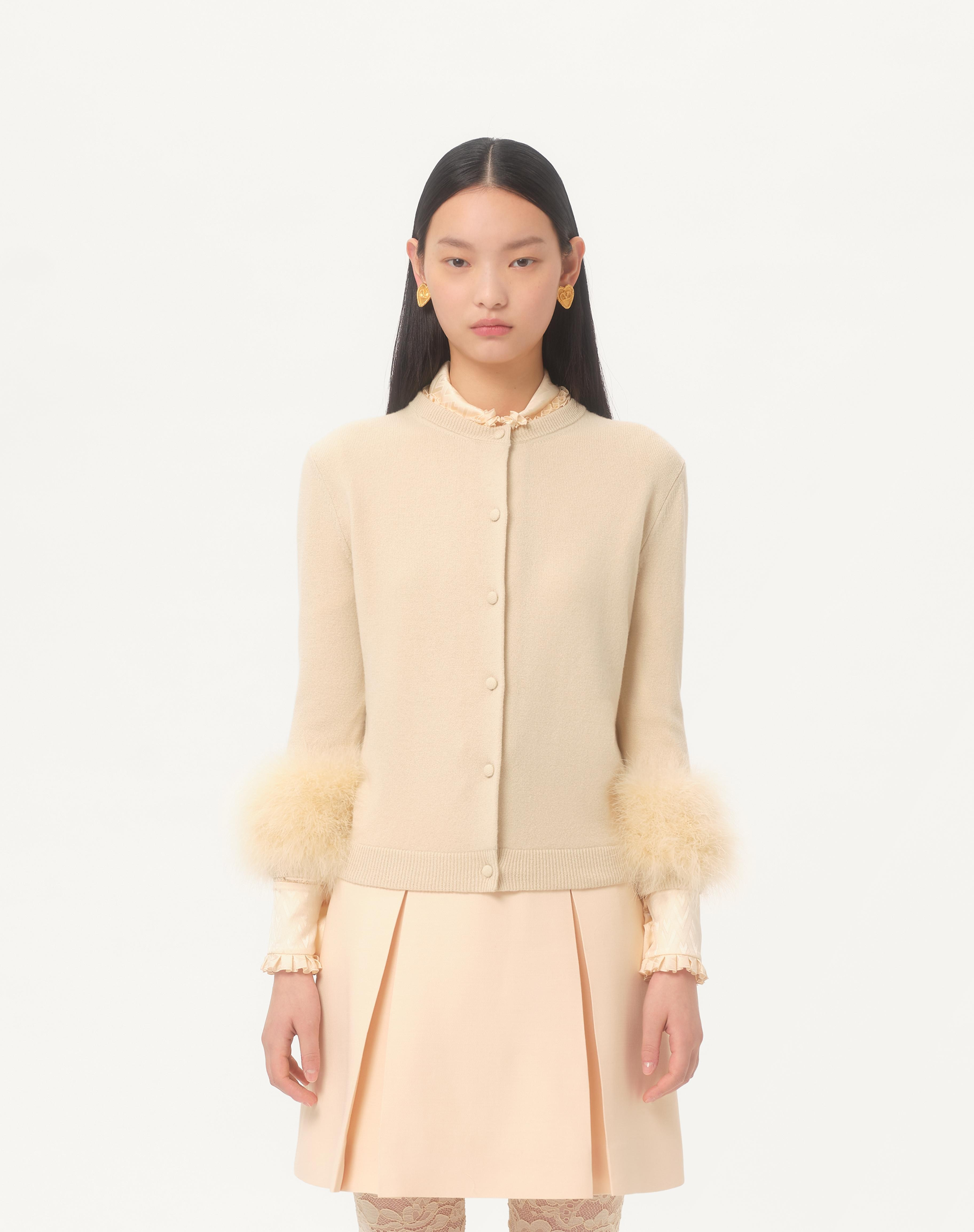 CARDIGAN WITH FEATHERS - 4