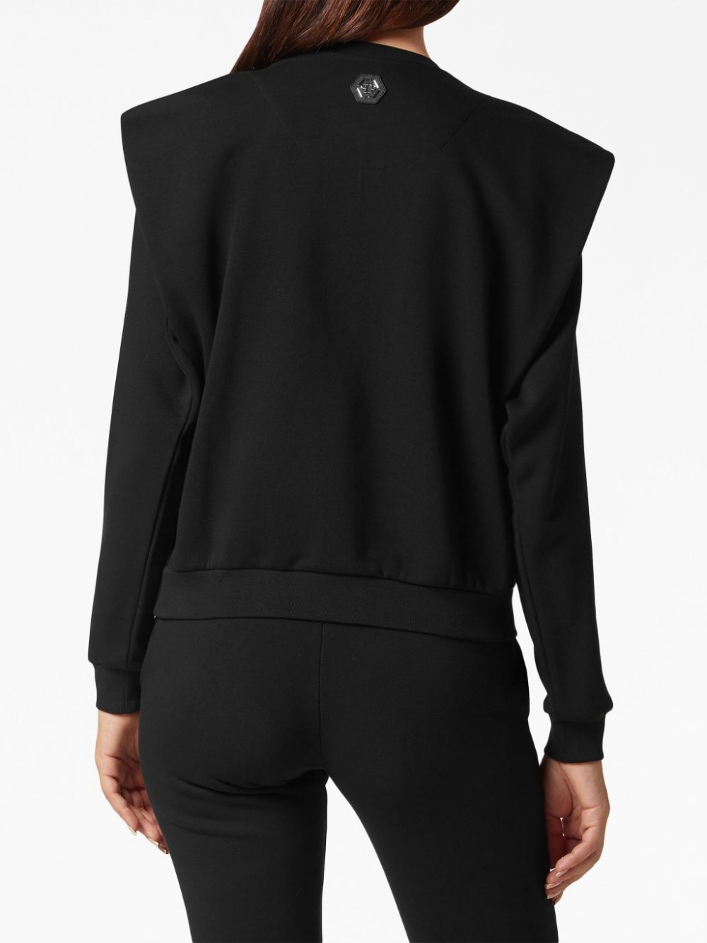 logo-embellished layered sweatshirt - 4