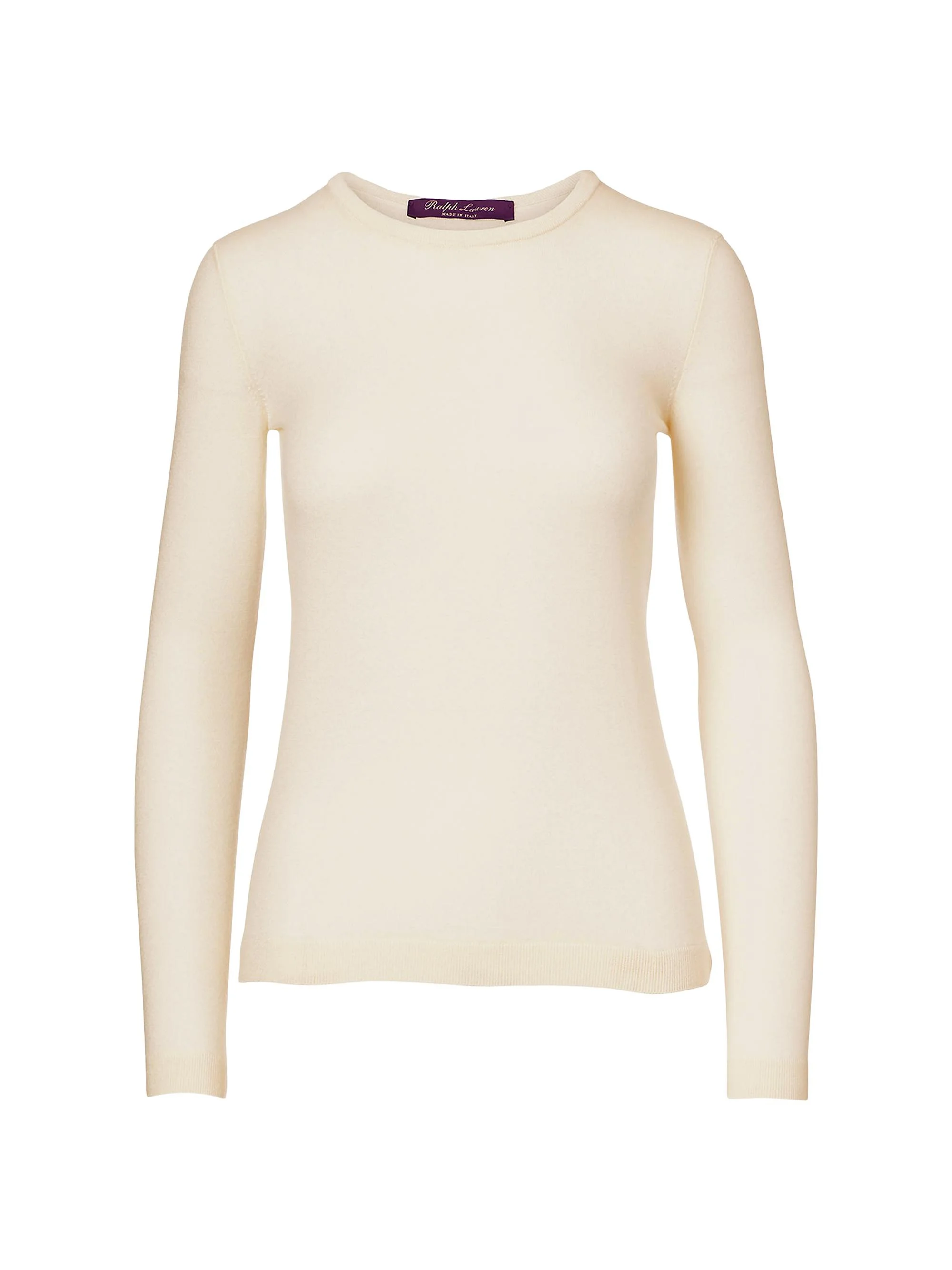 Women's Cashmere Crewneck Sweater - Lux Cream - 1