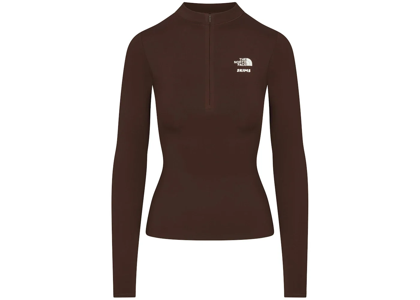 SKIMS x TNF Refina Long Sleeve Top Cocoa - 1