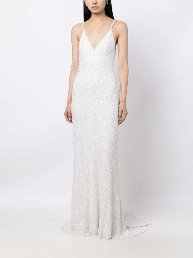 JENNY PACKHAM Nora sequin-embellished gown outlook