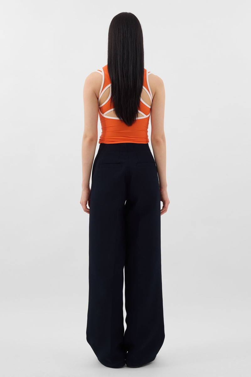SUPER STRETCH COMBINED TOP / bright orange 5