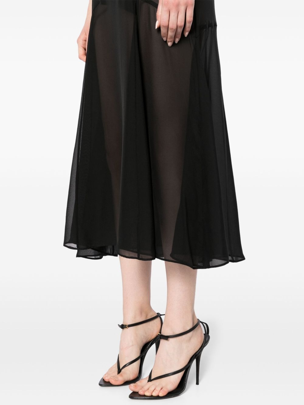 chiffon midi dress - 5