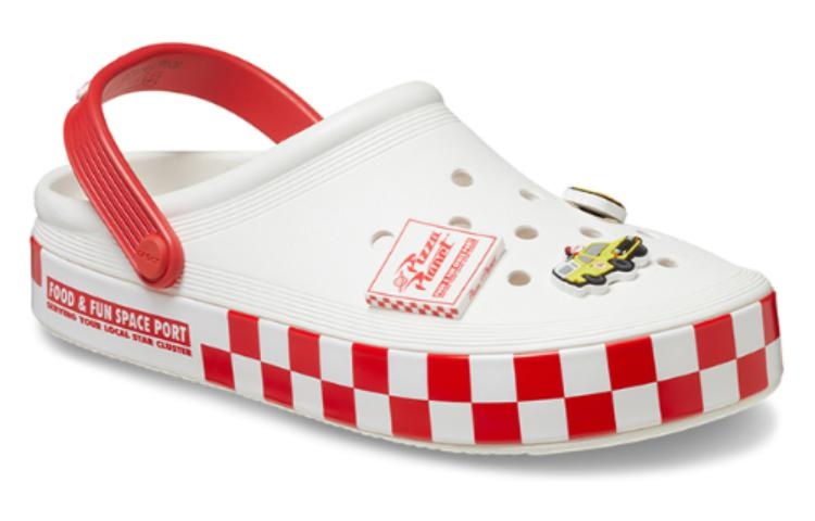 Crocs Toy Story Pizza Planet Off Court Clogs 'White Red' 209816-100 - 3
