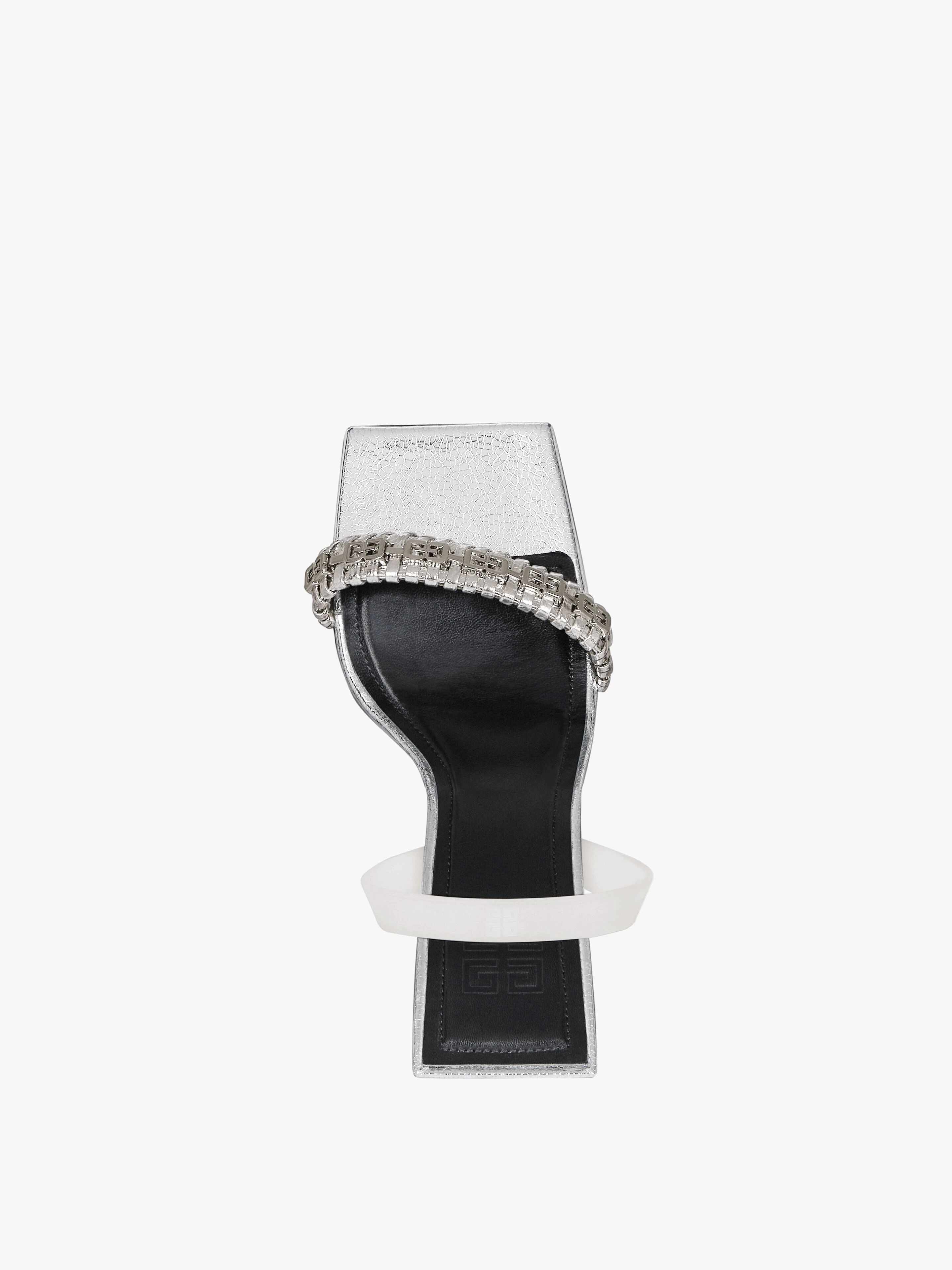 G WOVEN SANDALS IN LEATHER - 4