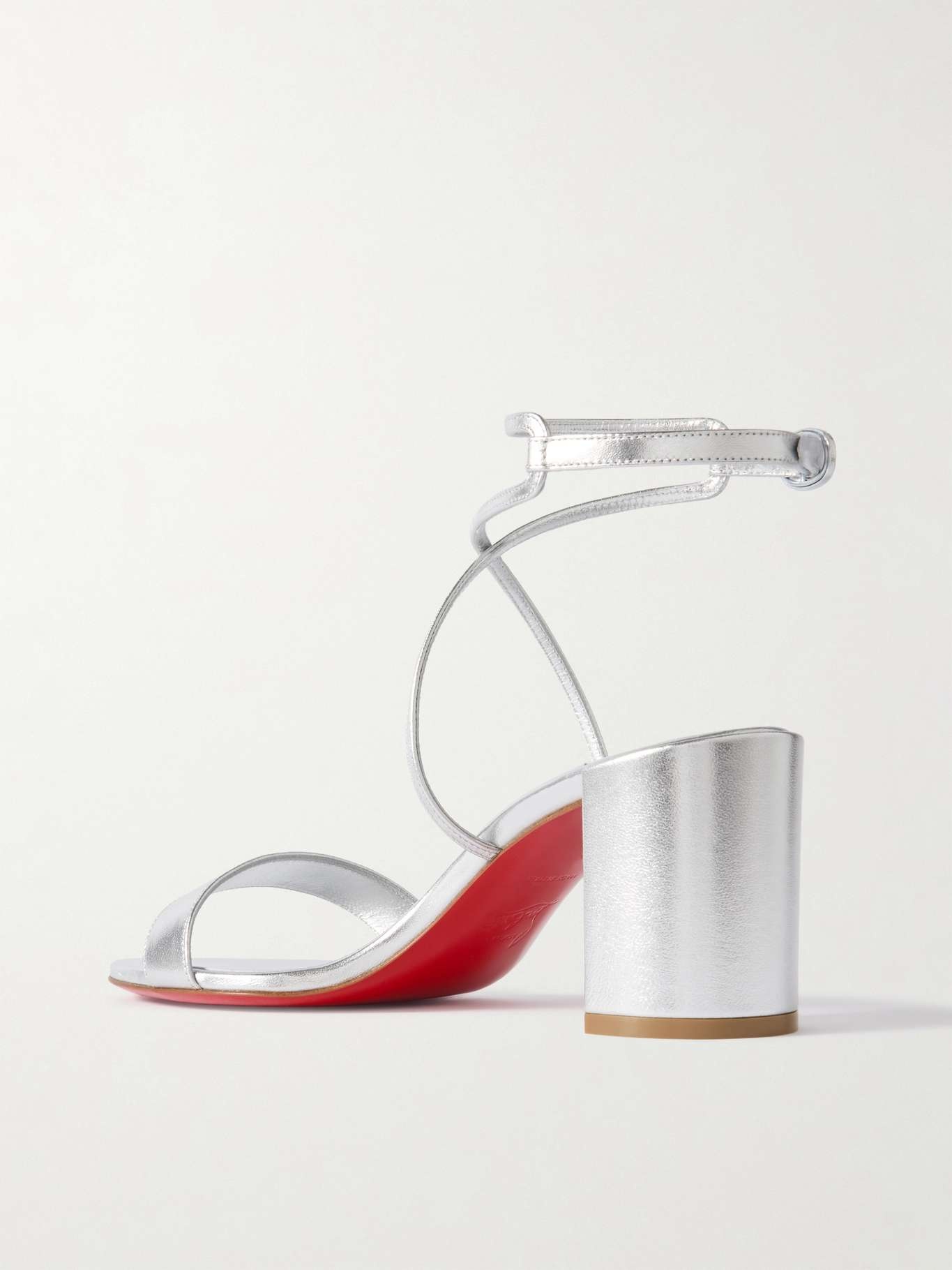 Choca Girl 70 metallic leather sandals - 3