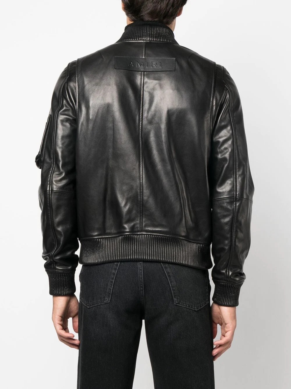 leather bomber jacket - 4