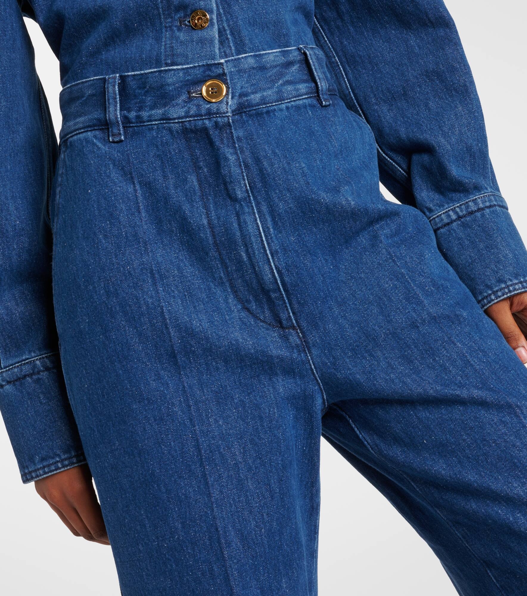 Cropped wide-leg jeans - 4