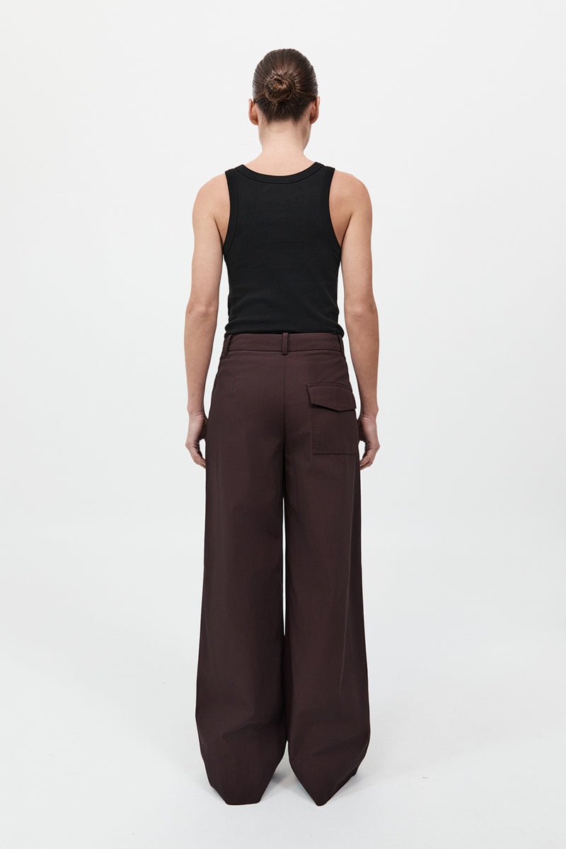 Utility Pleat Pants - Port - 5
