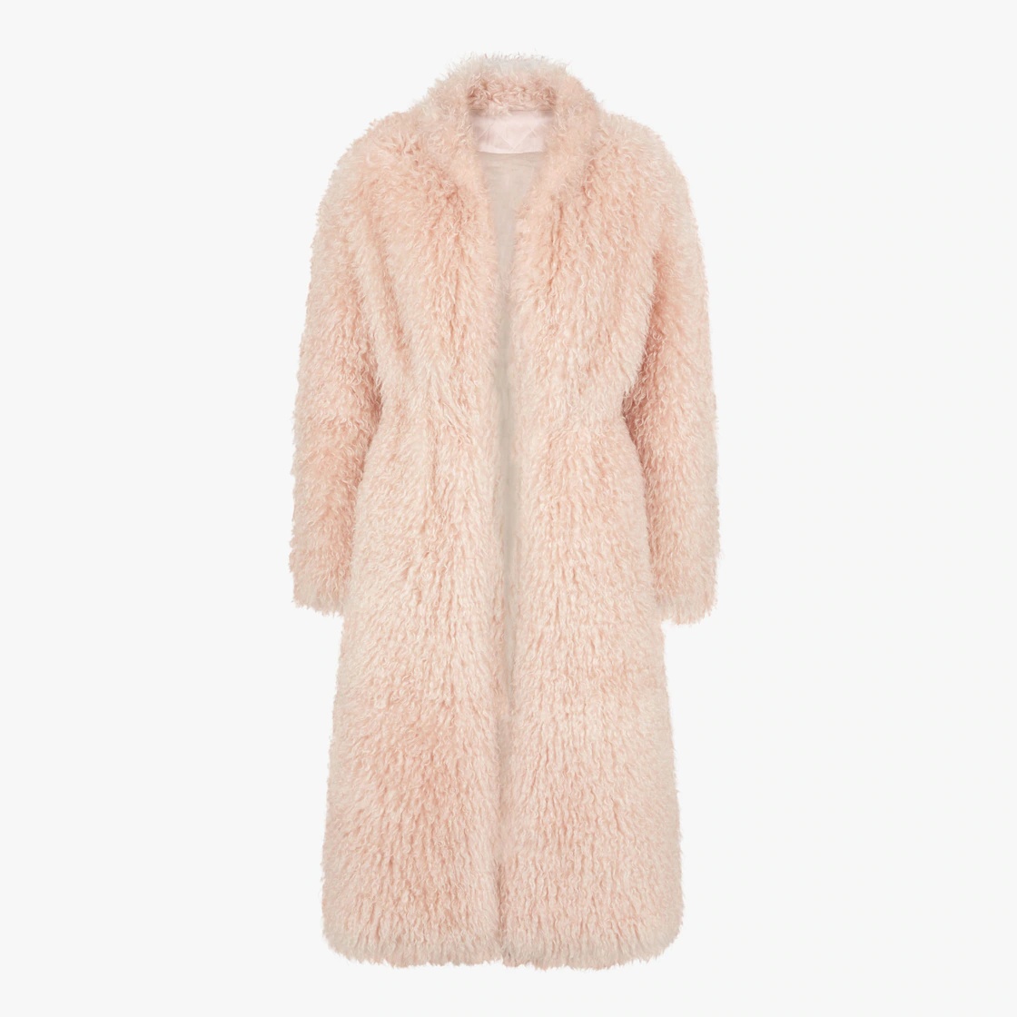 Pale pink mohair coat - 1