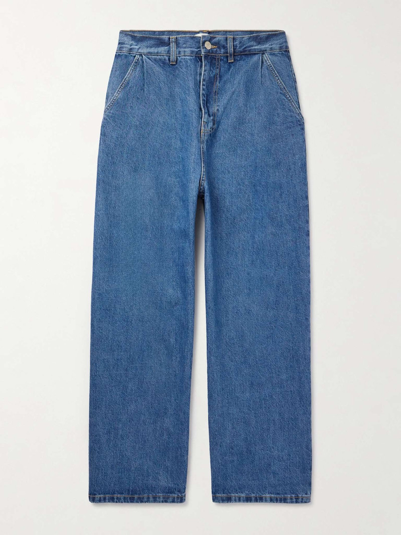 Drew Wide-Leg Pleated Jeans 1