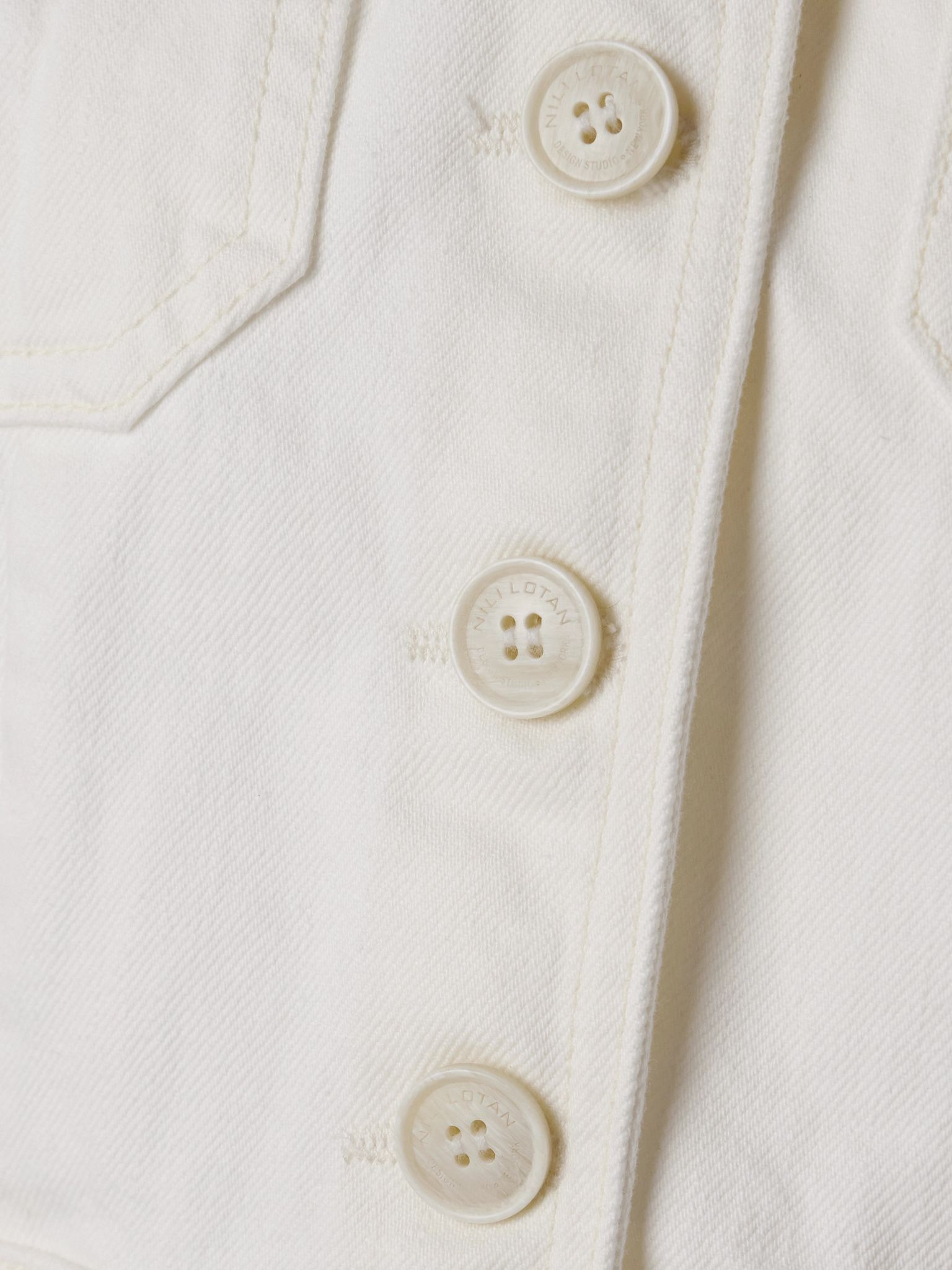 Geraldine denim jacket Cream - 5