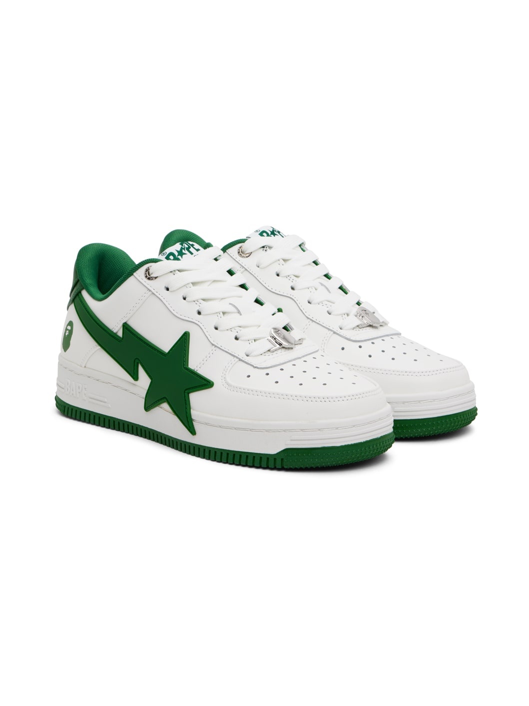 White & Green STA OS #2 Sneakers - 4