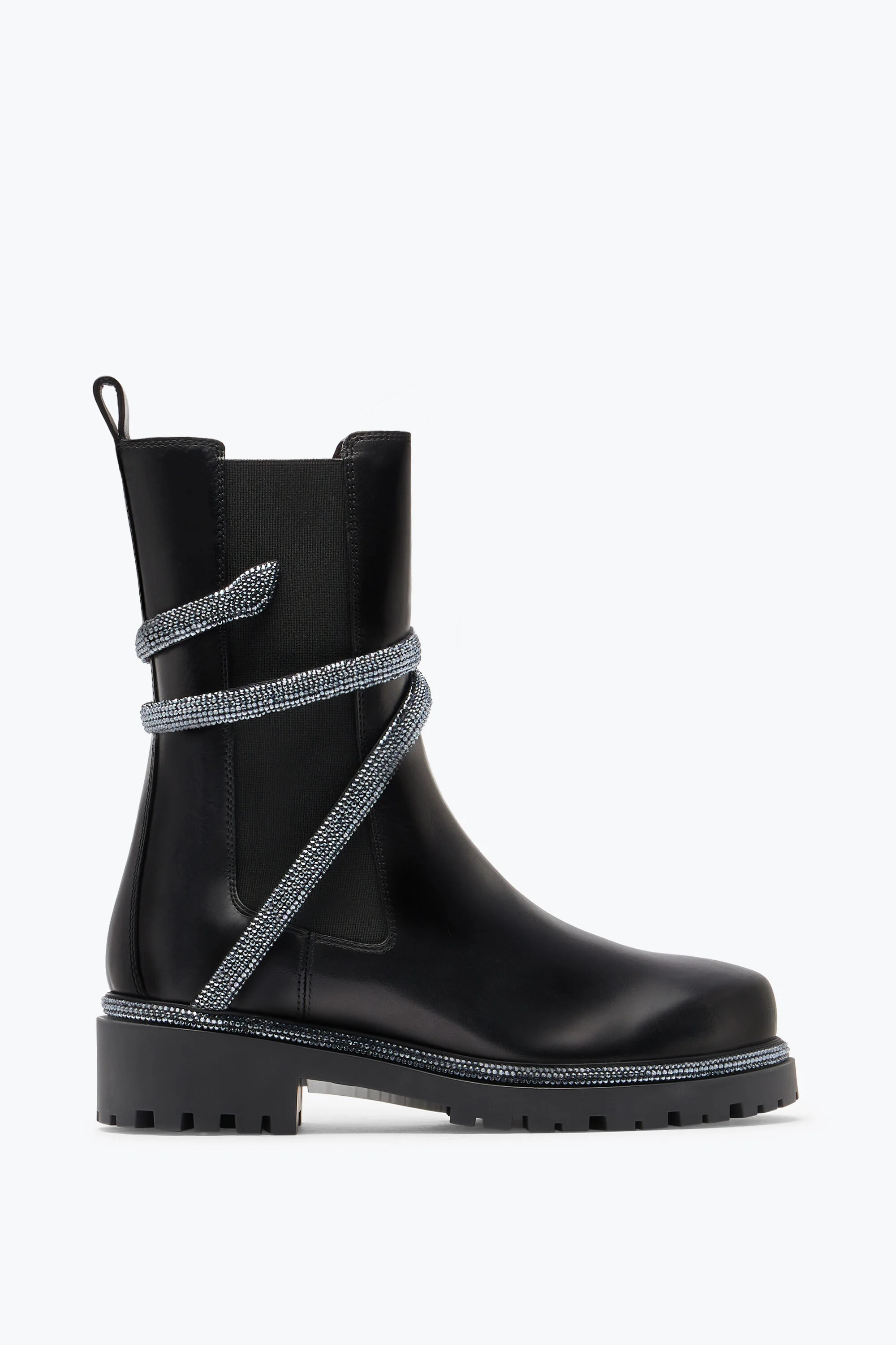 Cleo Black Biker Boot With Crystals 25 - 1