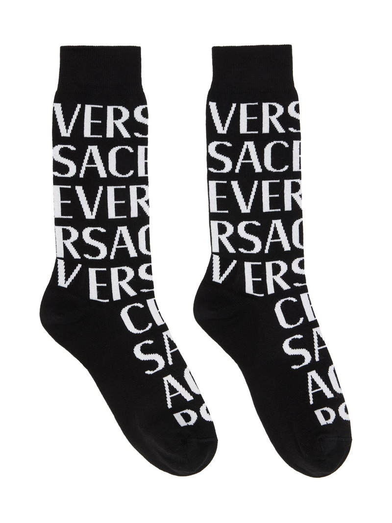 Black Logo Socks 1