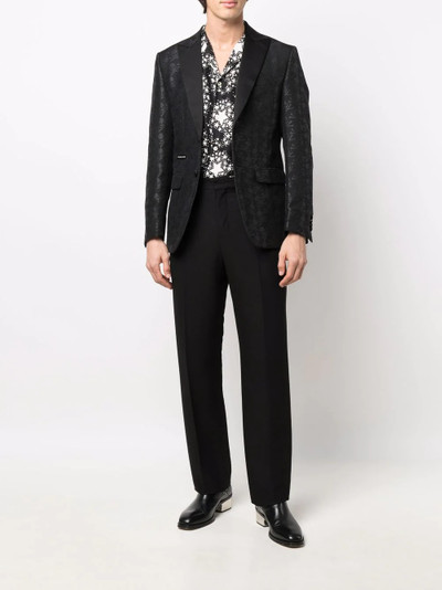 PHILIPP PLEIN skull-print single-breasted suit jacket outlook