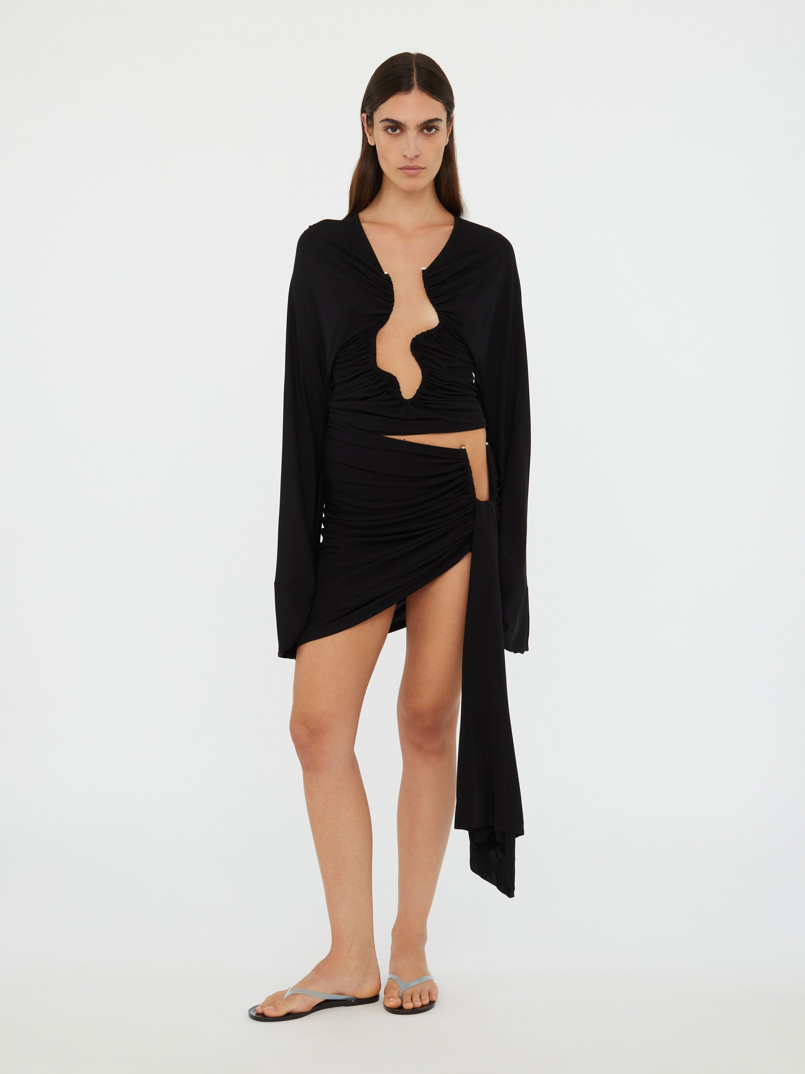 Salacia Ruched Long Sleeve Top - 2