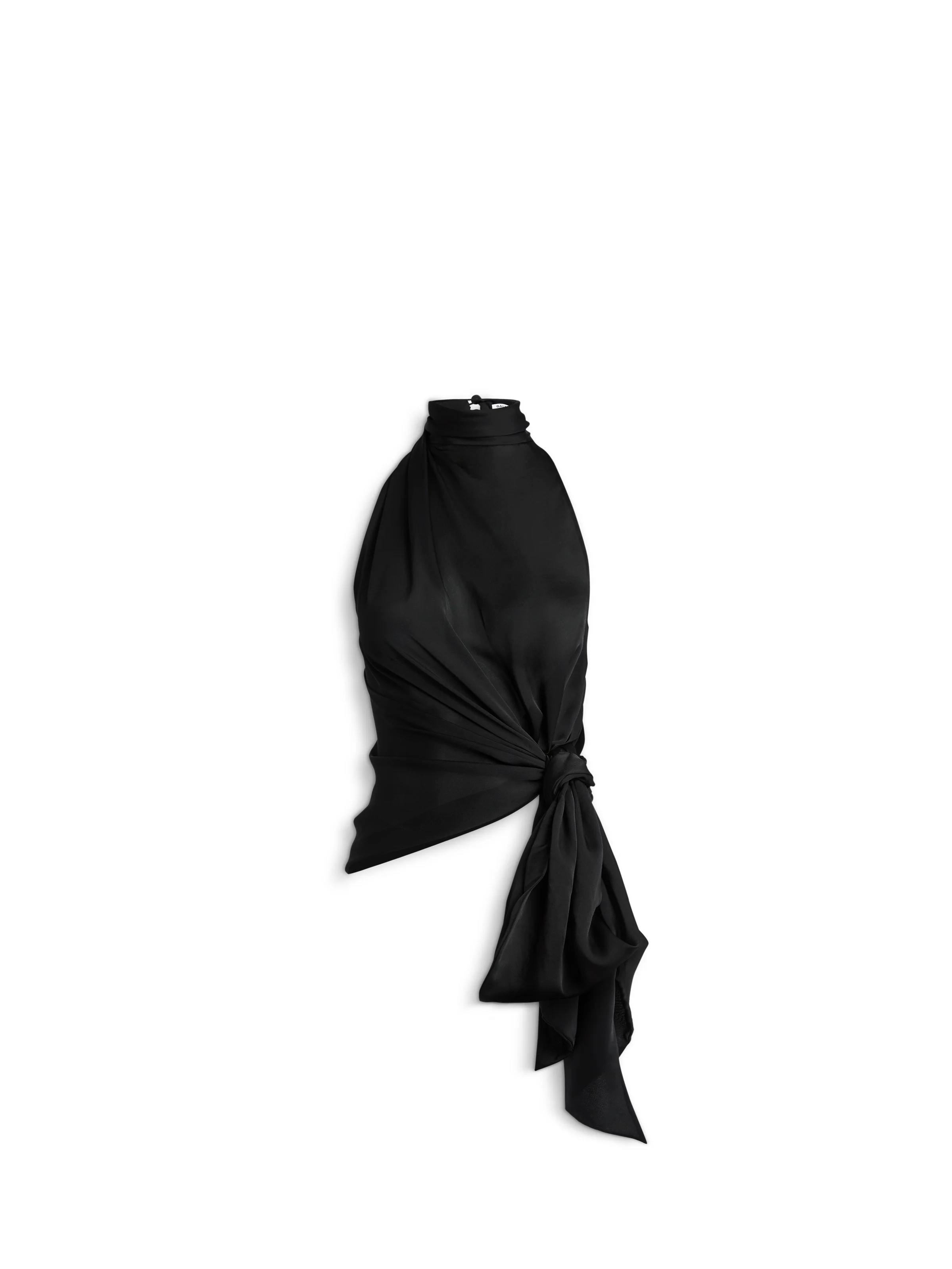 Open-back silk chiffon top - 1
