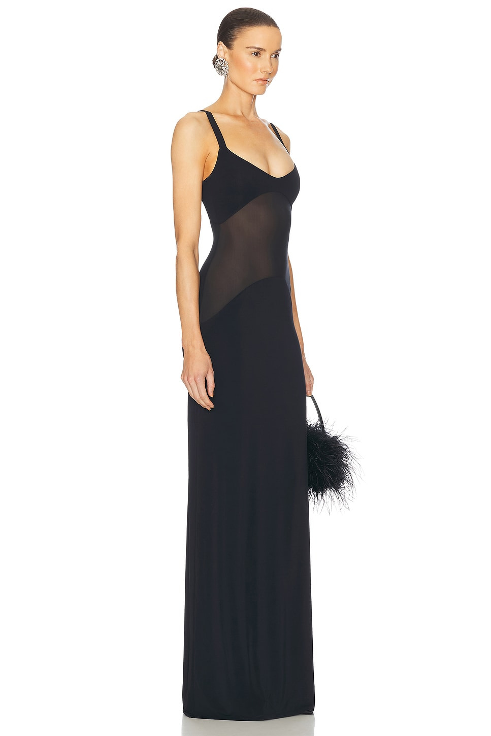 Sheer Knit Curve Maxi Dress - 2