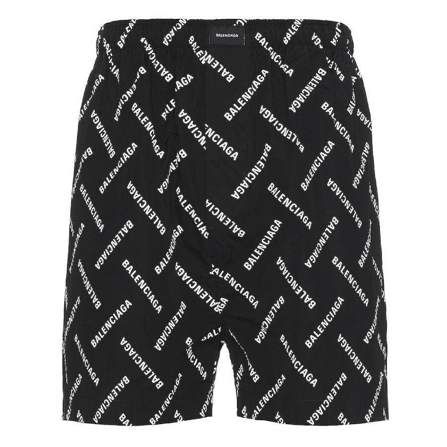 Balenciaga Men's Pyjama Logo-Print Short - 5