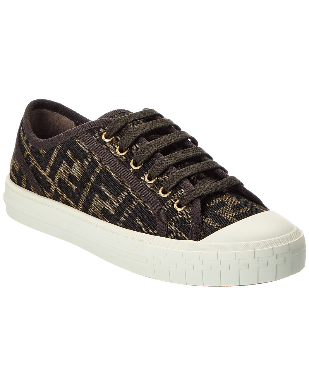 FENDI Domino FF Canvas Sneaker - 1