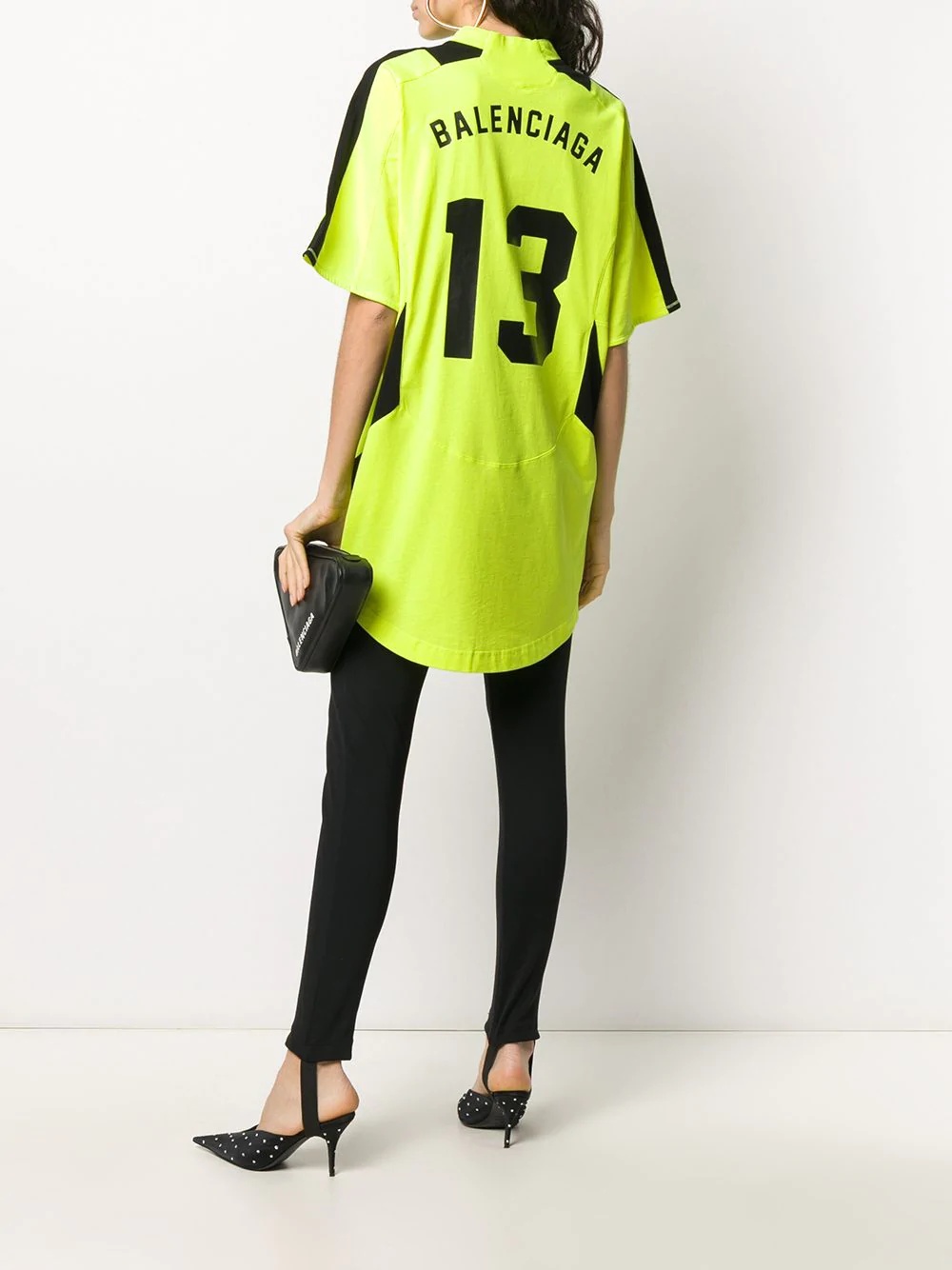 logo print football T-shirt - 2