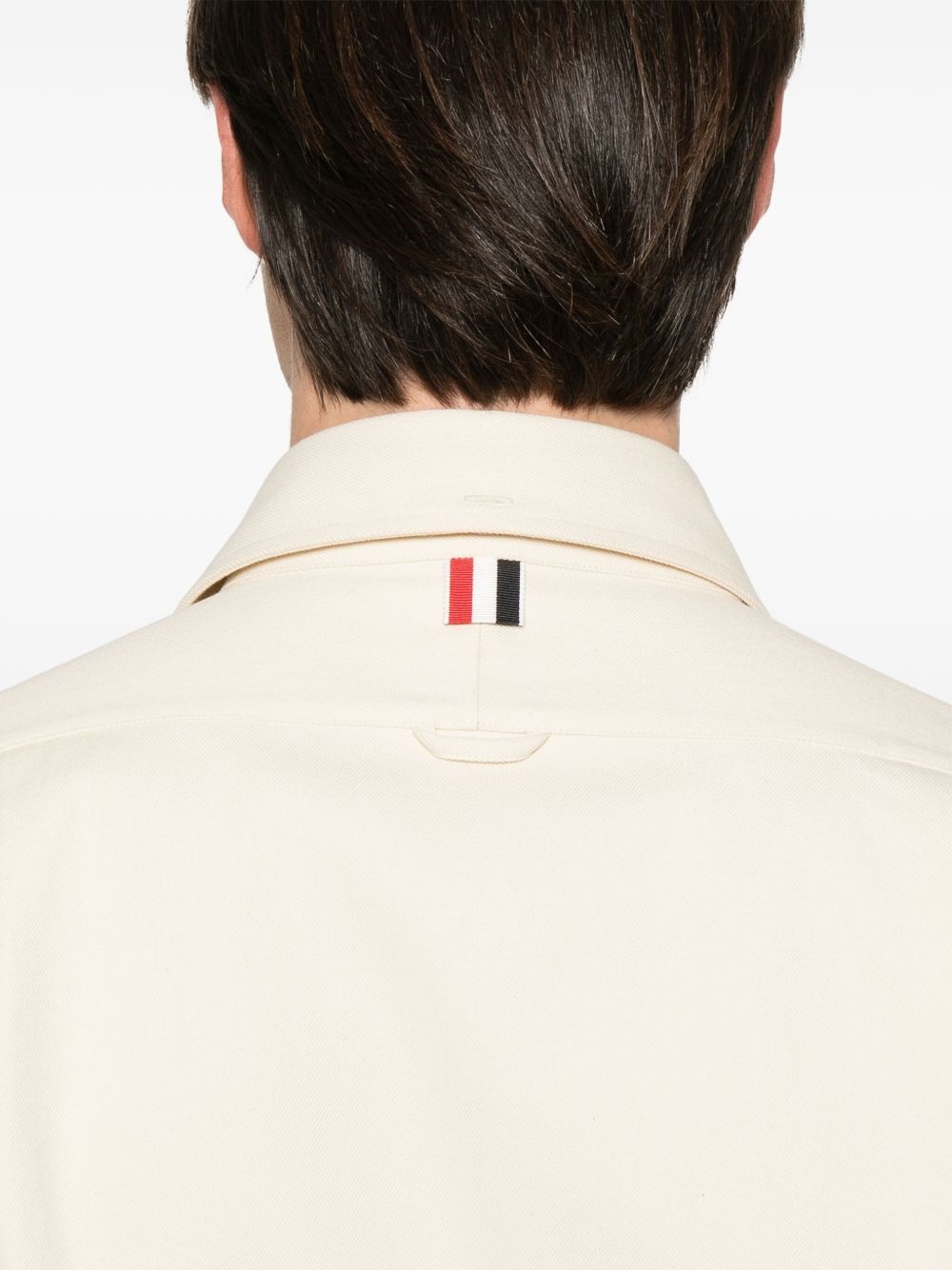 RWB-stripe denim shirt - 5