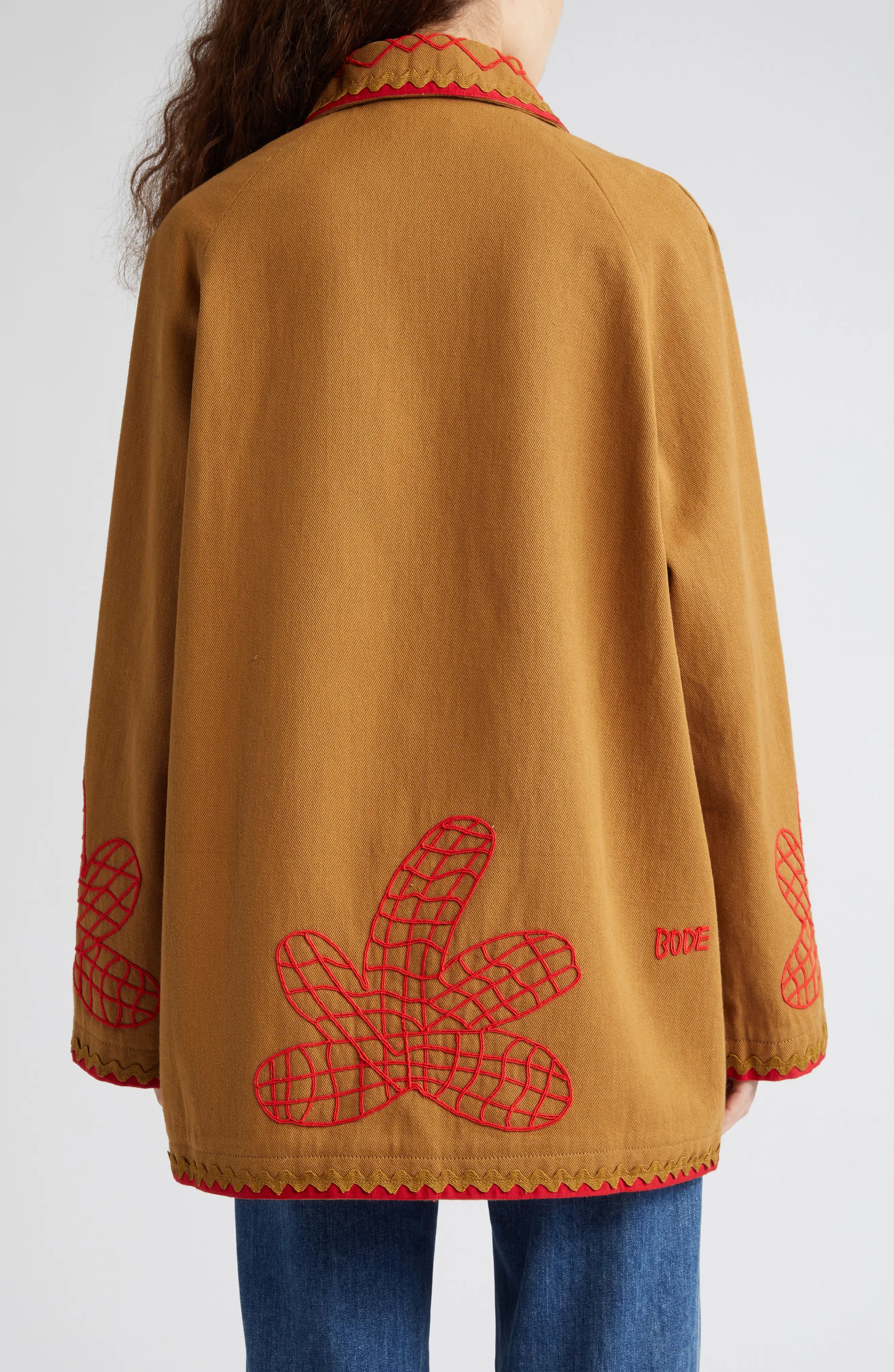 Maple Embroidered Field Coat - 2