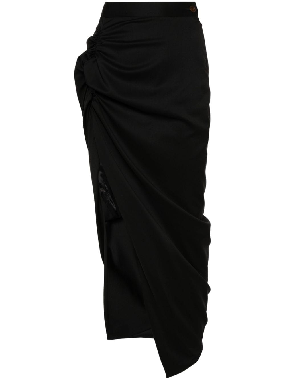 draped-detail skirt - 1